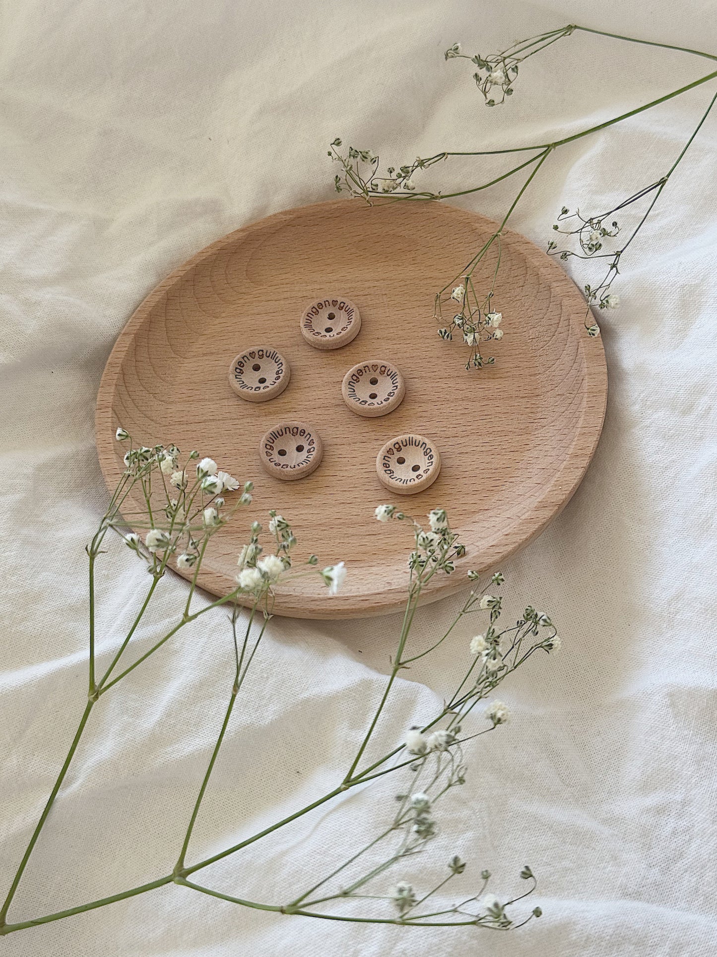 Knapper gullungen 15mm