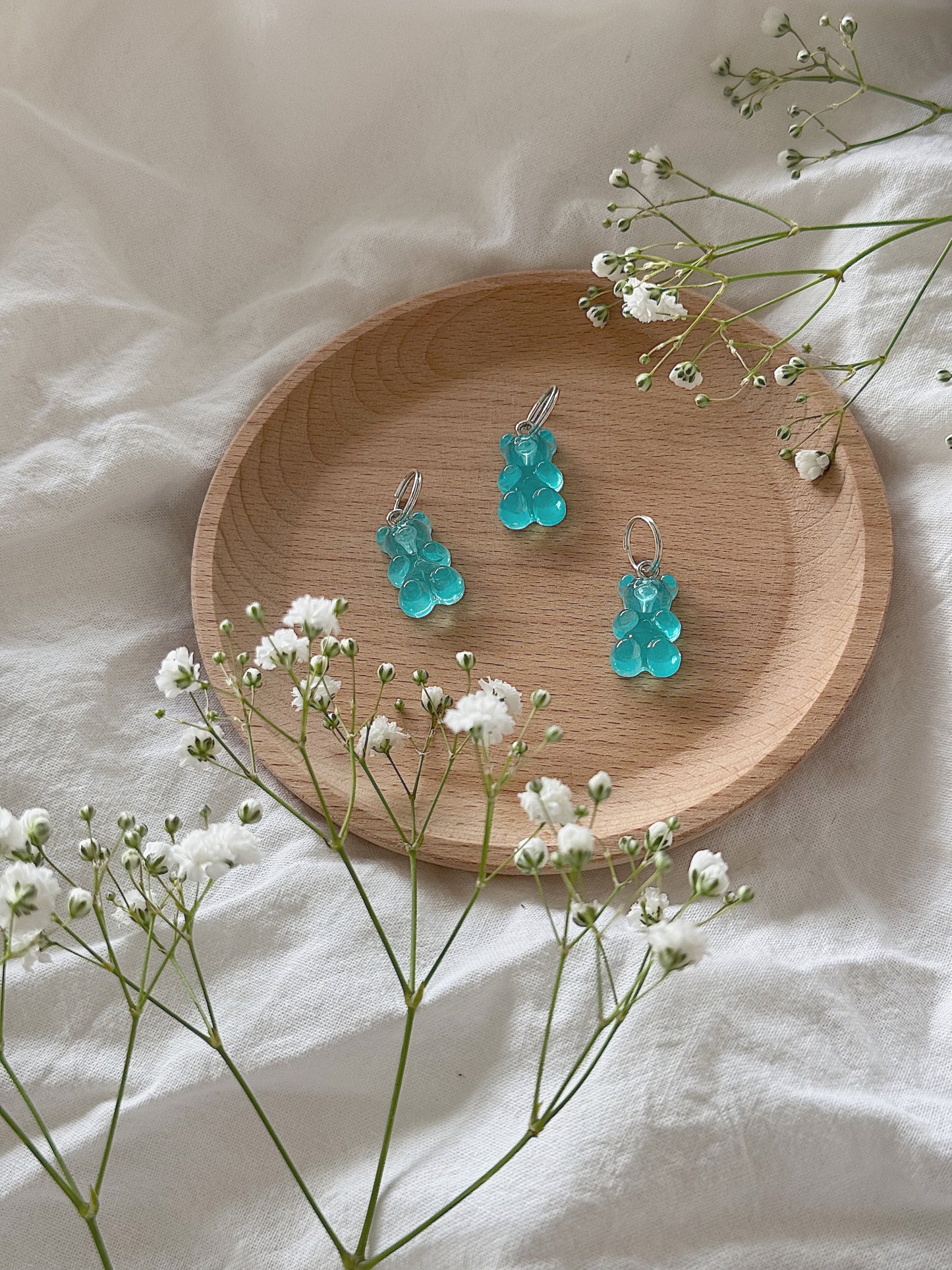 #152 Maskemarkør - Blå gummibjørn