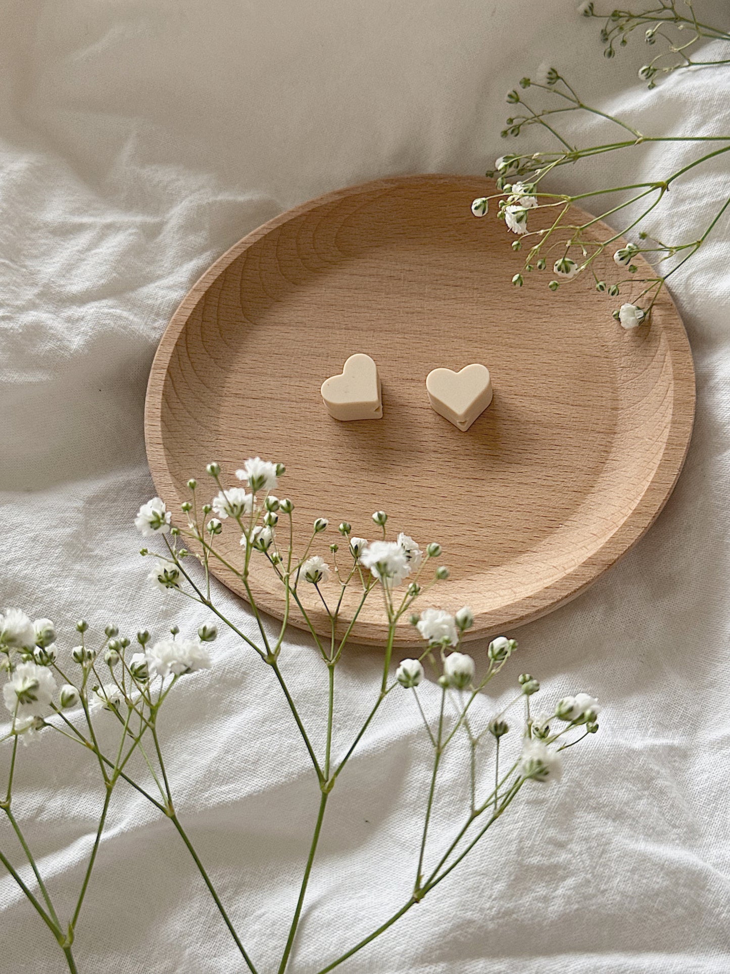 Maskestoppere - Beige hjerte
