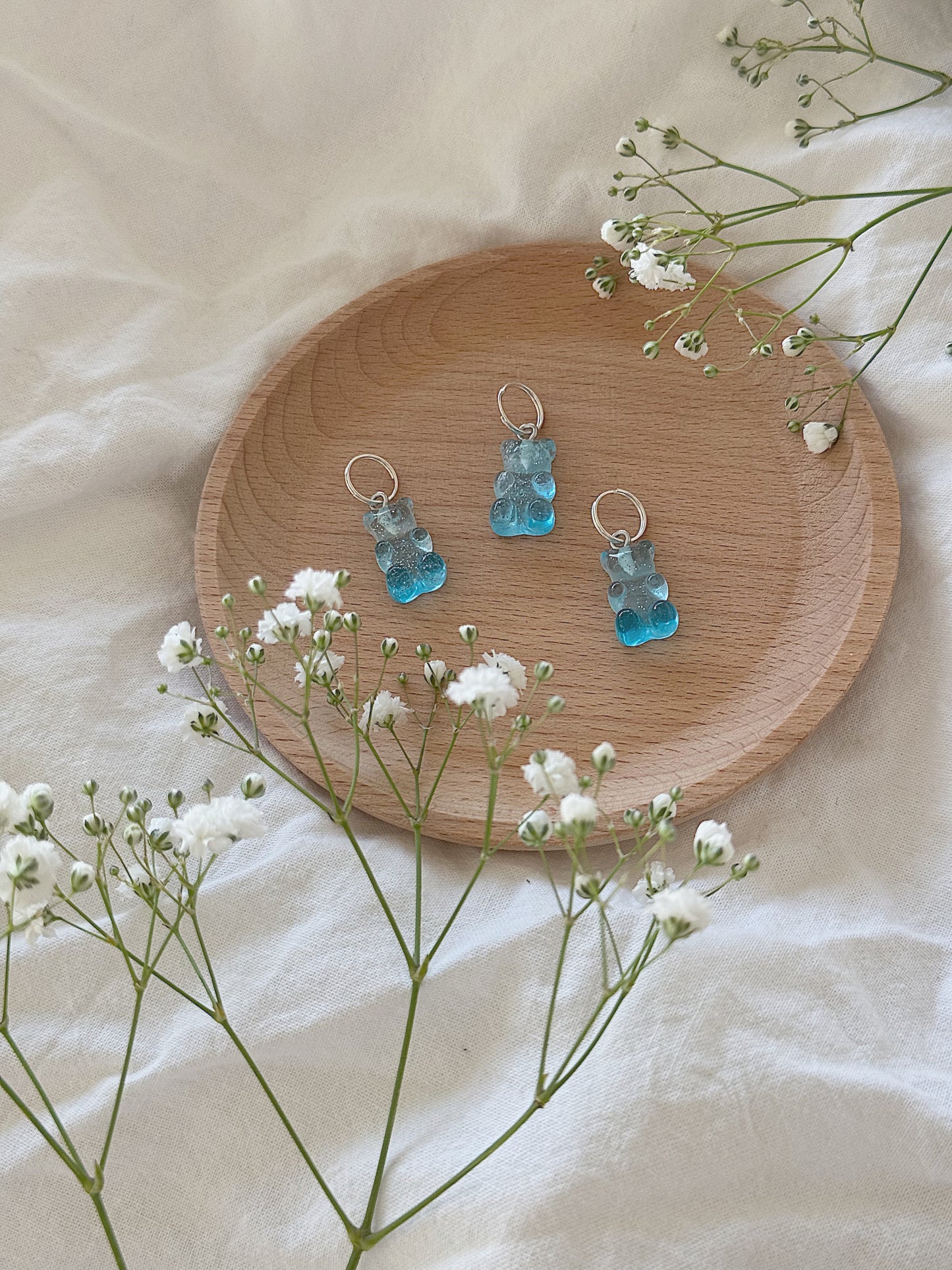 #136 Maskemarkør - Blå gummibjørn