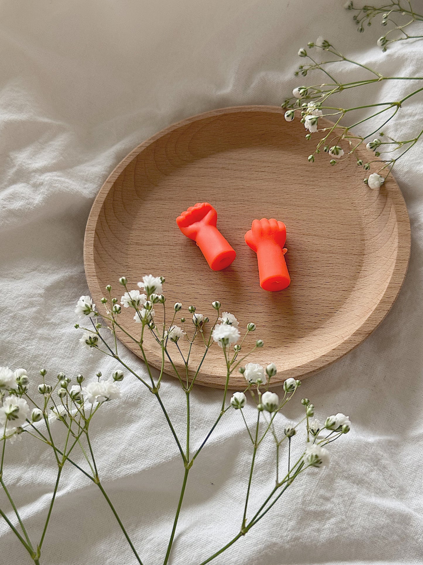 Maskestoppere - Knytteneve oransj