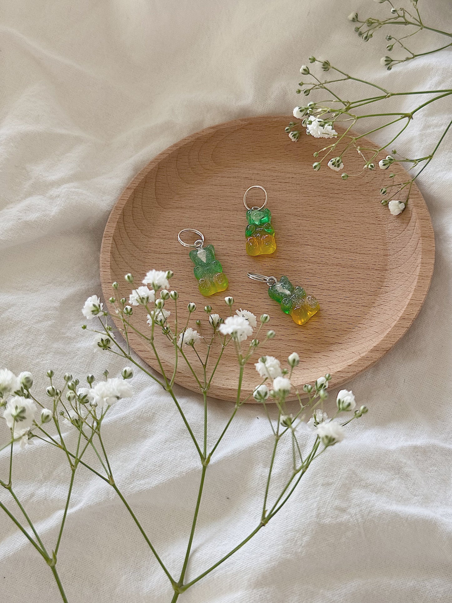 #138 Maskemarkør - Gulgrønn gummibjørn