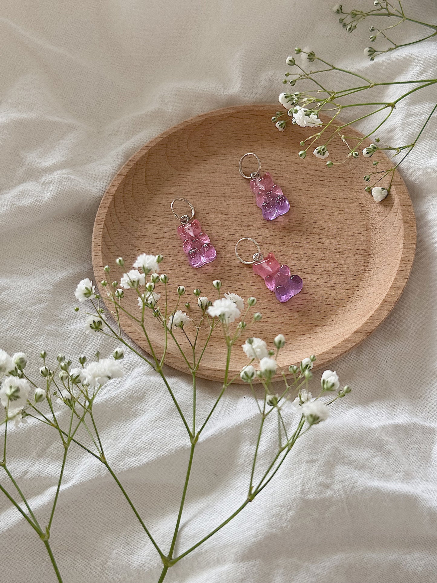 #143 Maskemarkør - Rosalilla gummibjørn