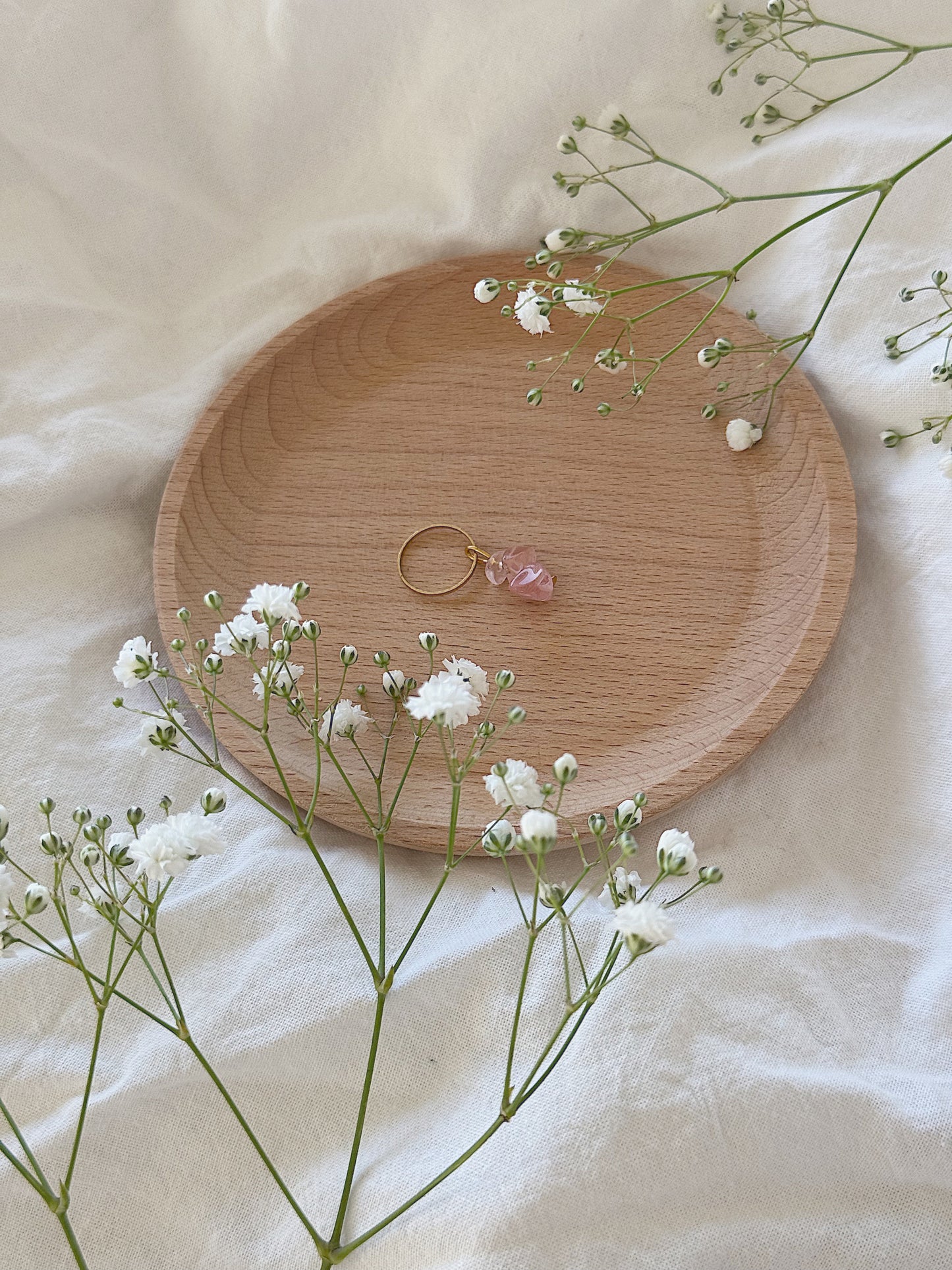 #87 Rosa steiner med større ring