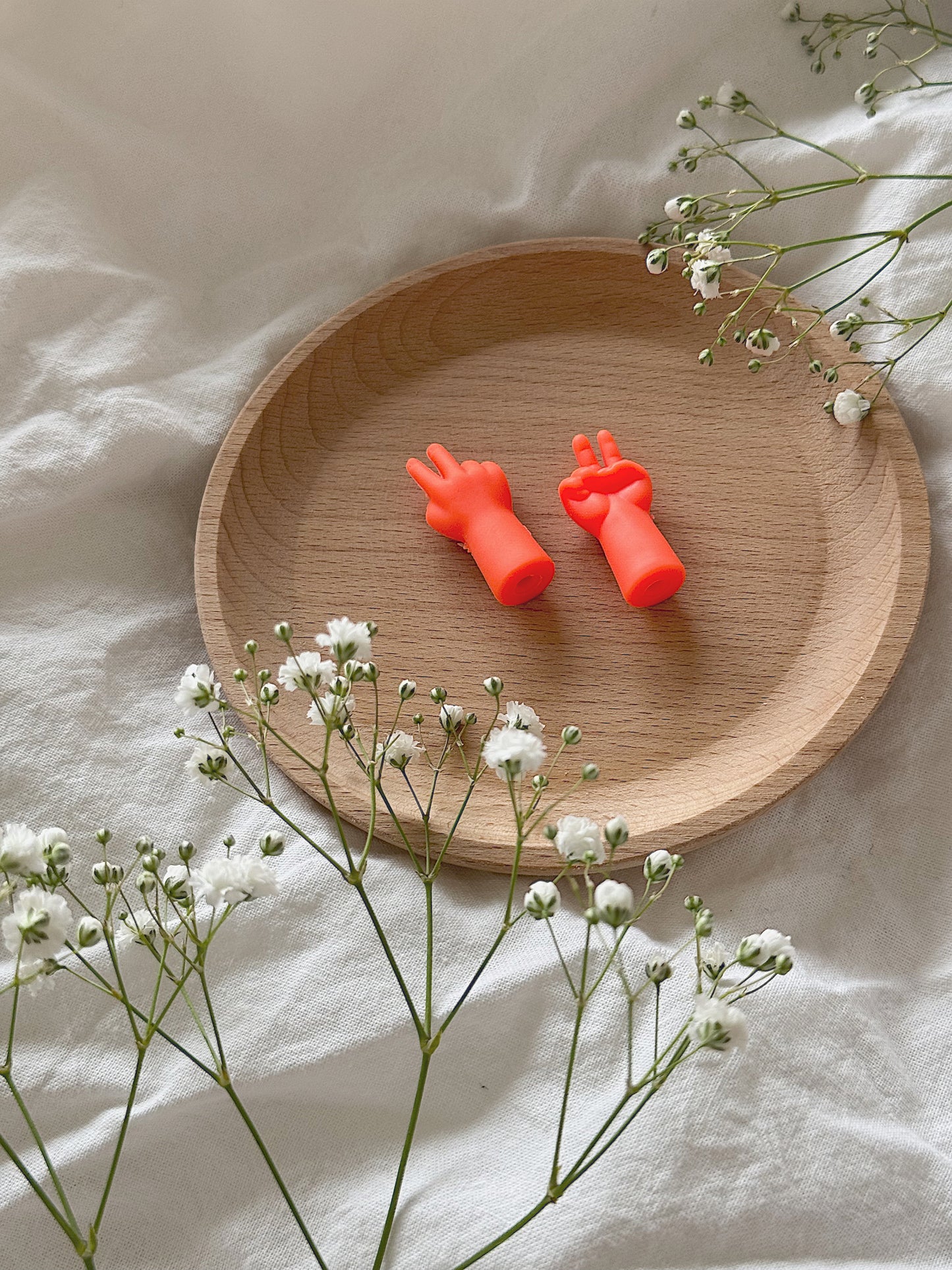 Maskestoppere - Peace oransj