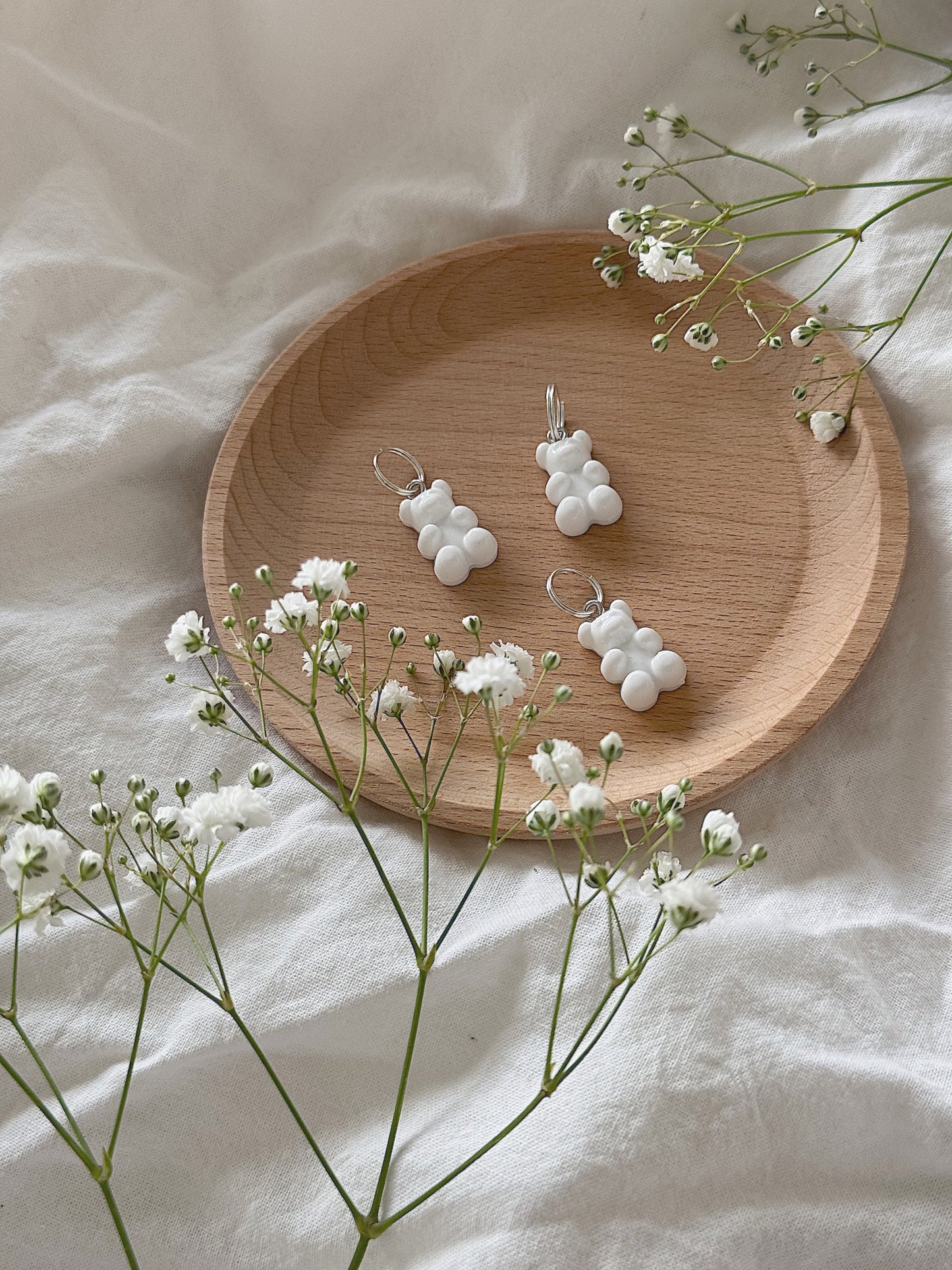 #148 Maskemarkør - Hvit gummibjørn