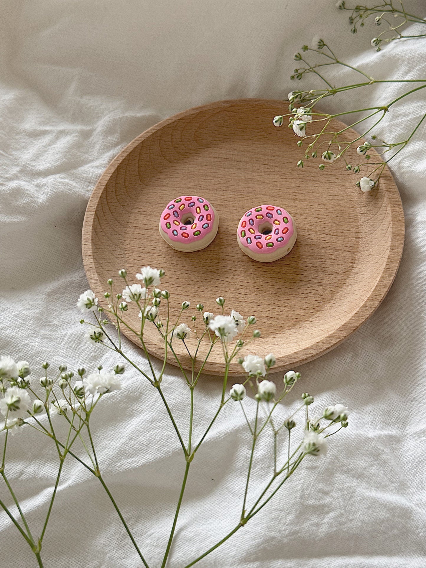 Maskestoppere - Rosa donut