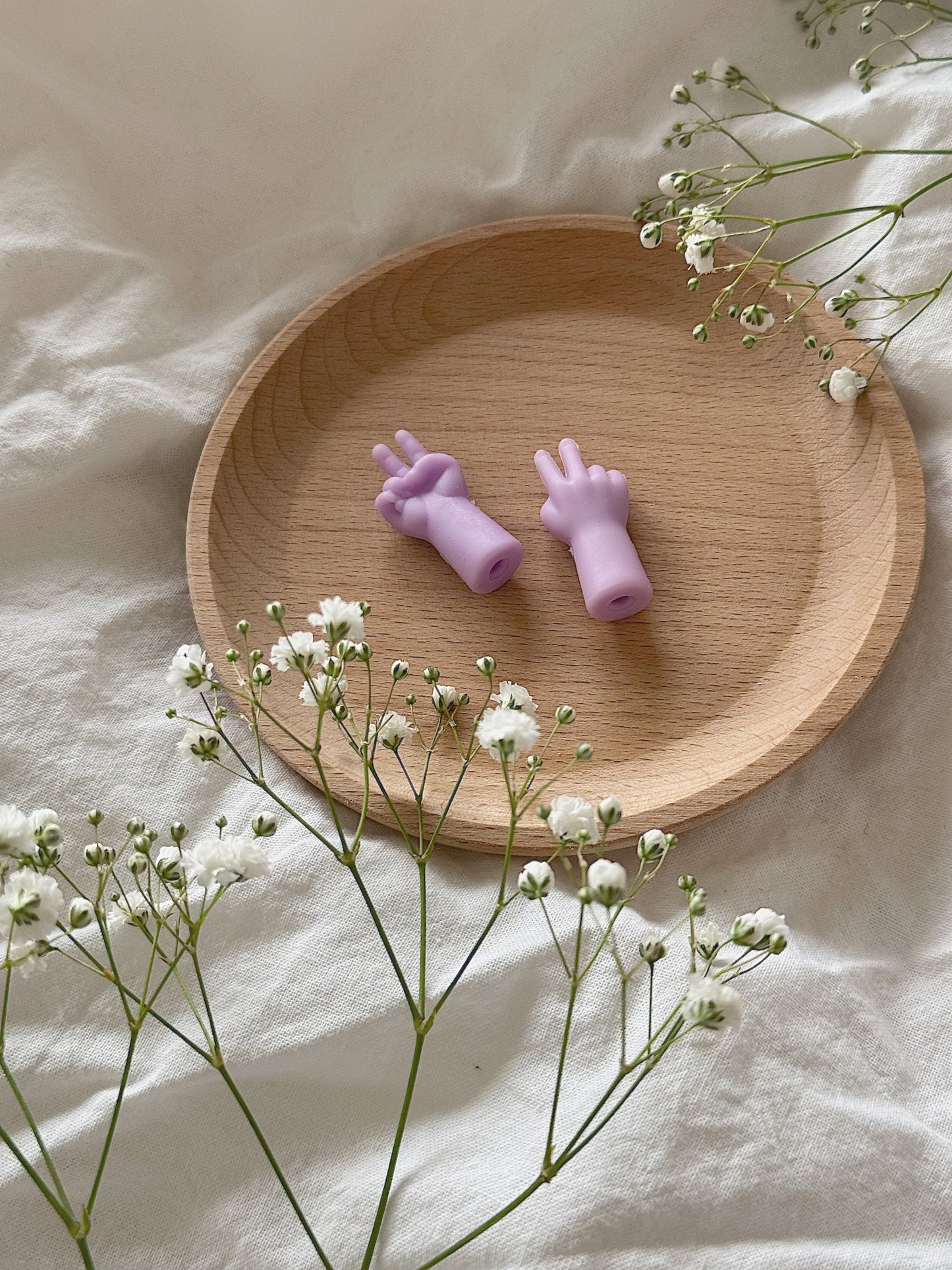 Maskestoppere - Peace lilla