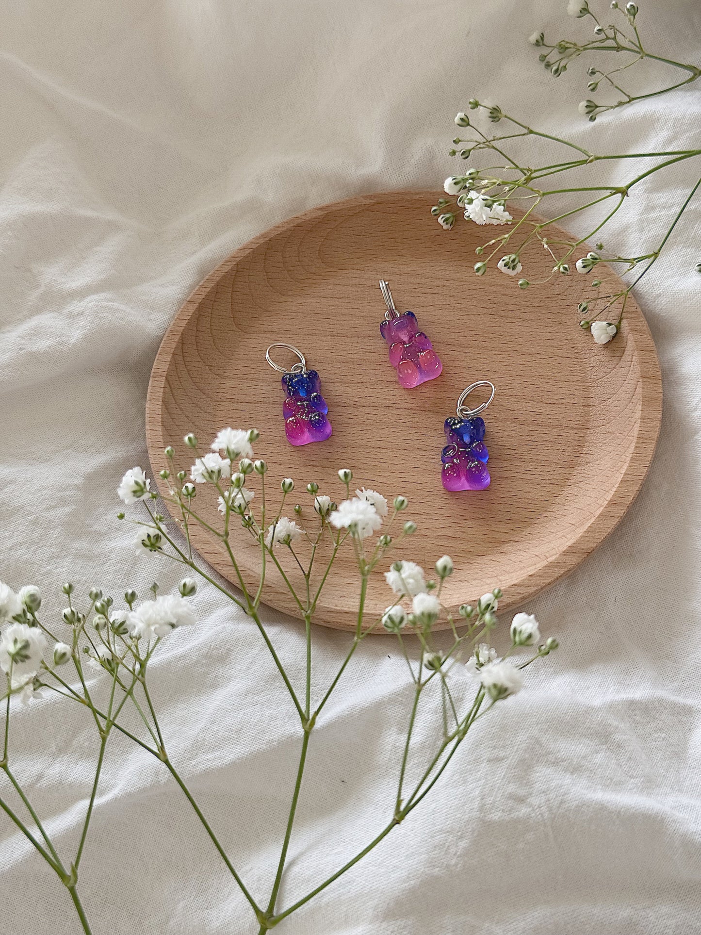 #140 Maskemarkør - Rosalilla gummibjørn