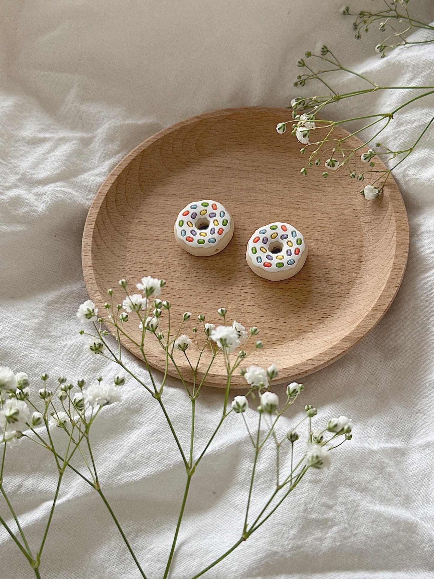 Maskestoppere - Hvit donut