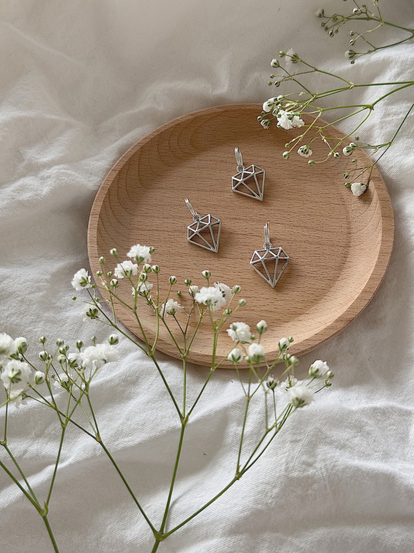 #215 Maskemarkør - Diamant sølv