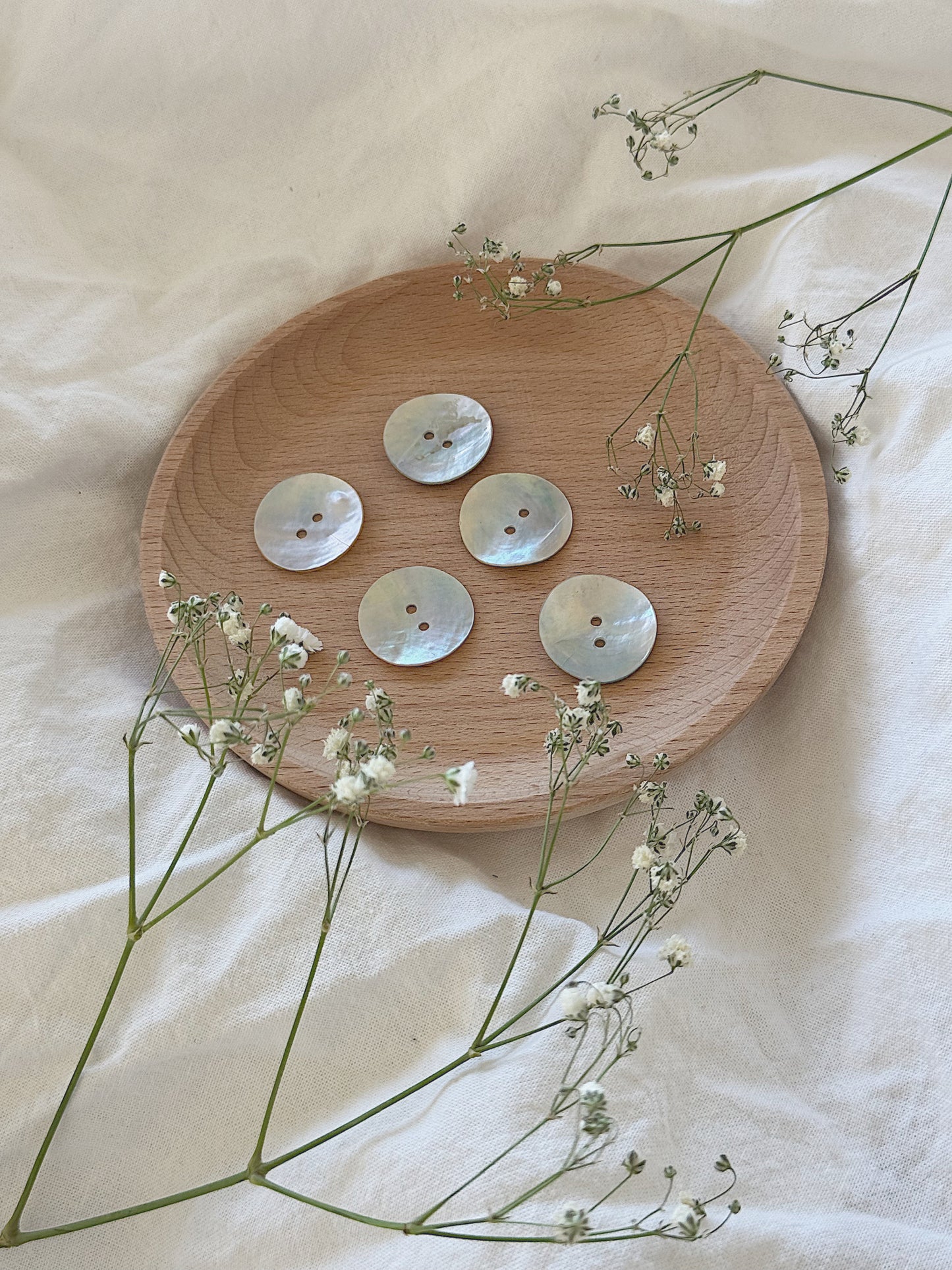 Knapper perlemor 20mm