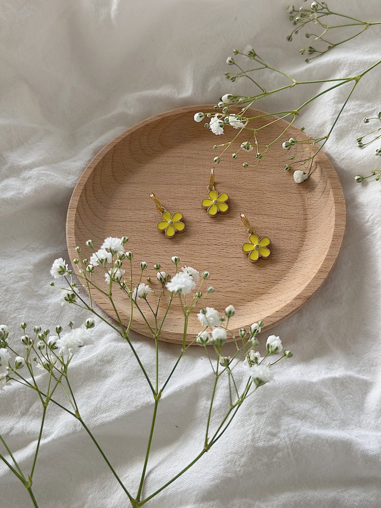 #74 Maskemarkører - Gul blomst