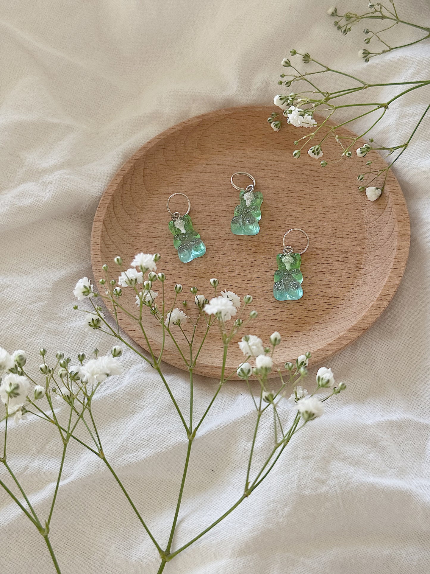 #137 Maskemarkør - Blågrønn gummibjørn