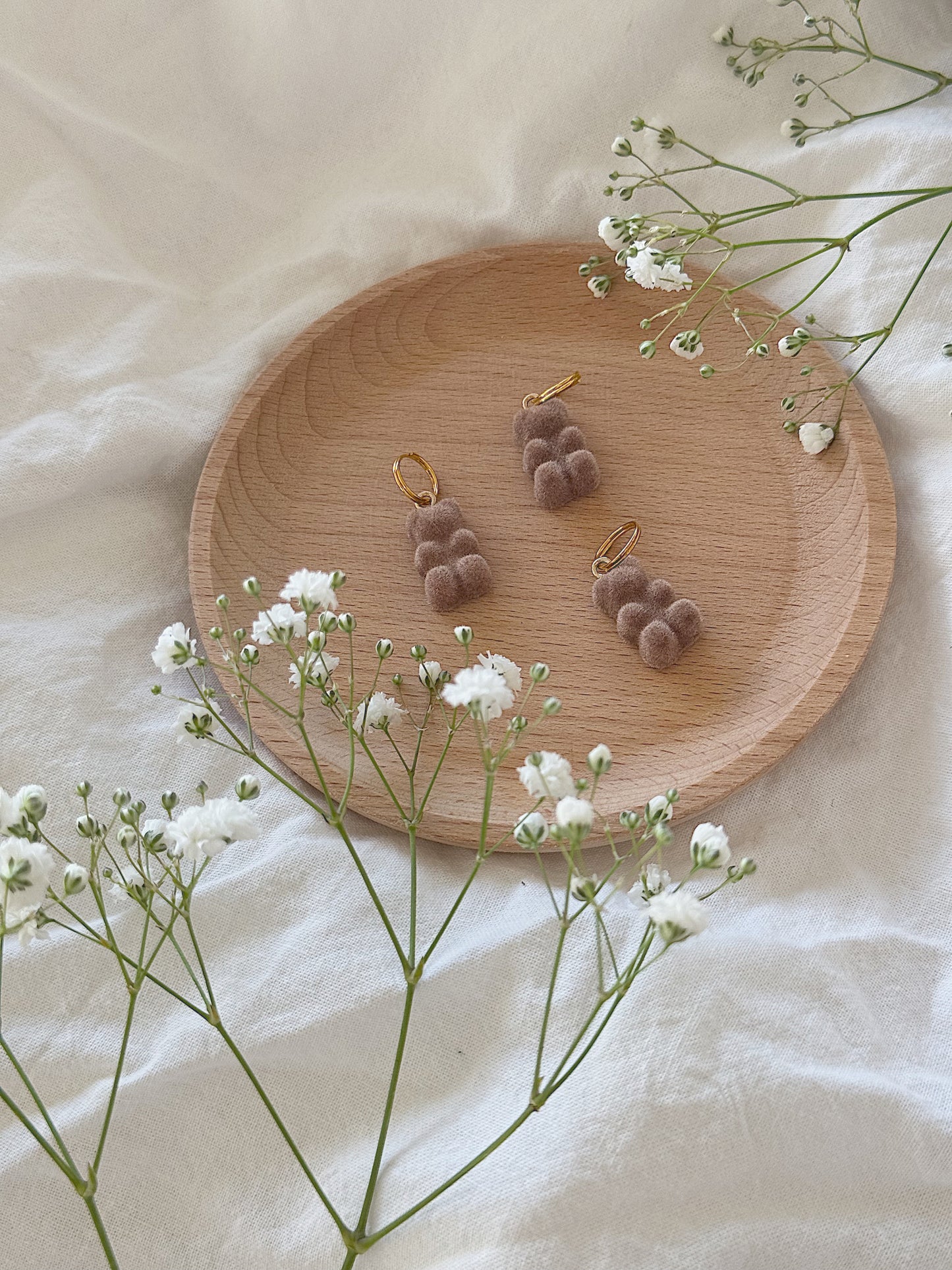 #132 Maskemarkør - Brun gummibjørn velour