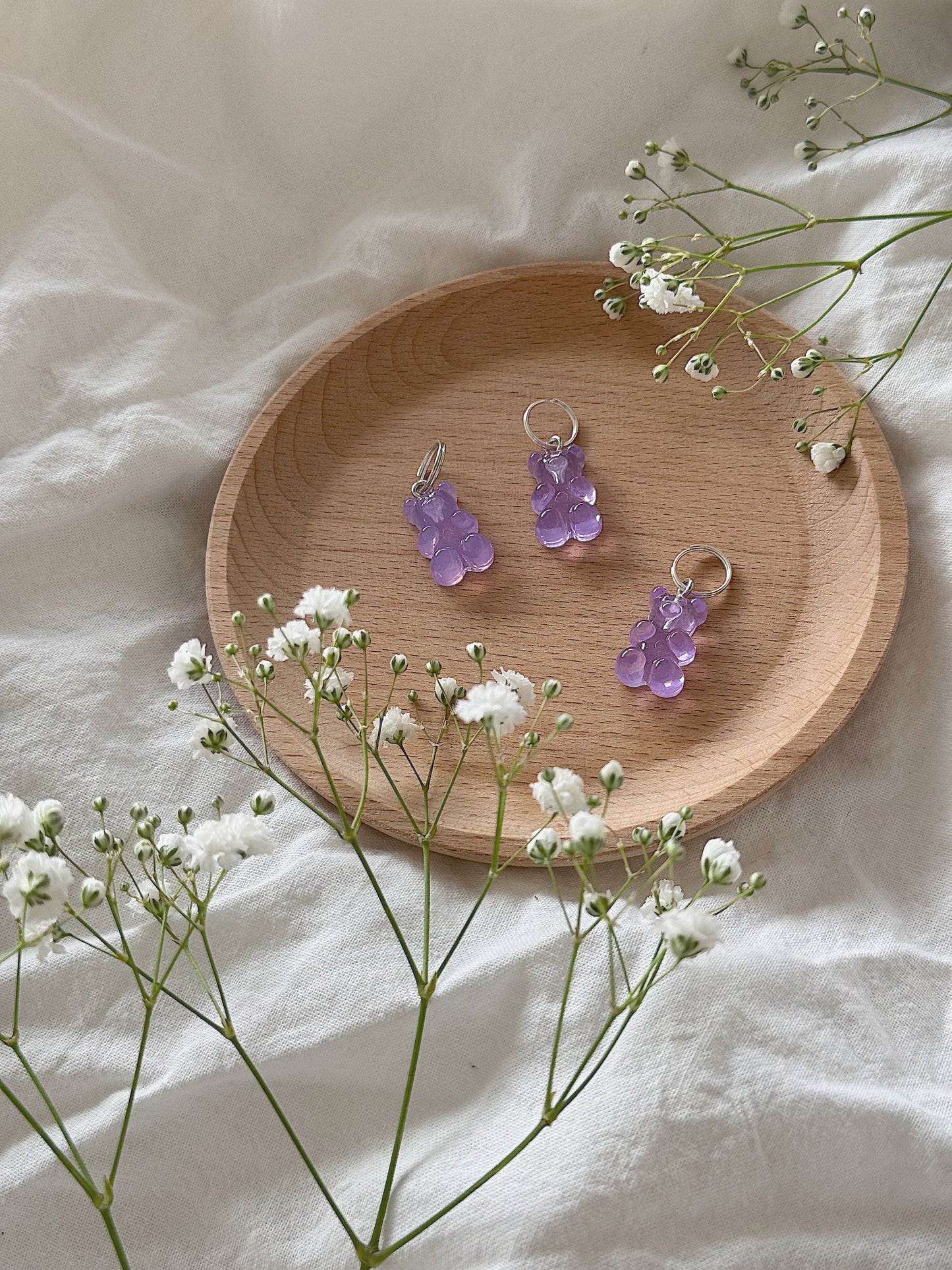 #150 Maskemarkør - Lilla gummibjørn